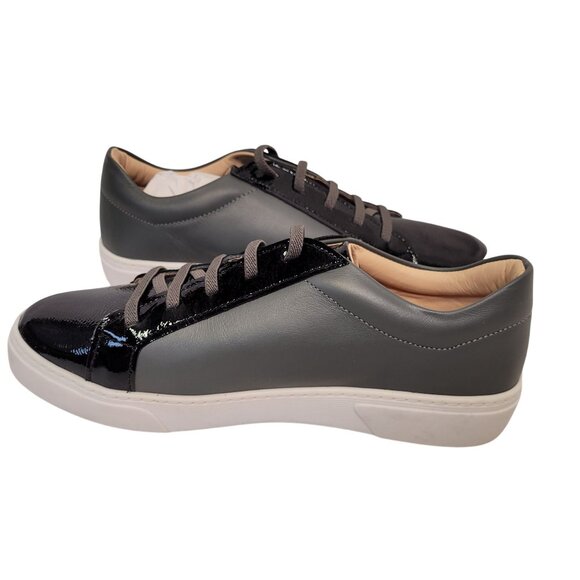 Marc Joseph New York Unisex Kids Casual Metropolitan Sneaker Gray Nappa 6.5 - Picture 4 of 15